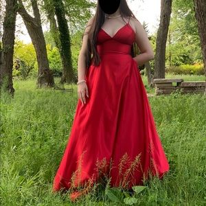 Size 9 red prom dress